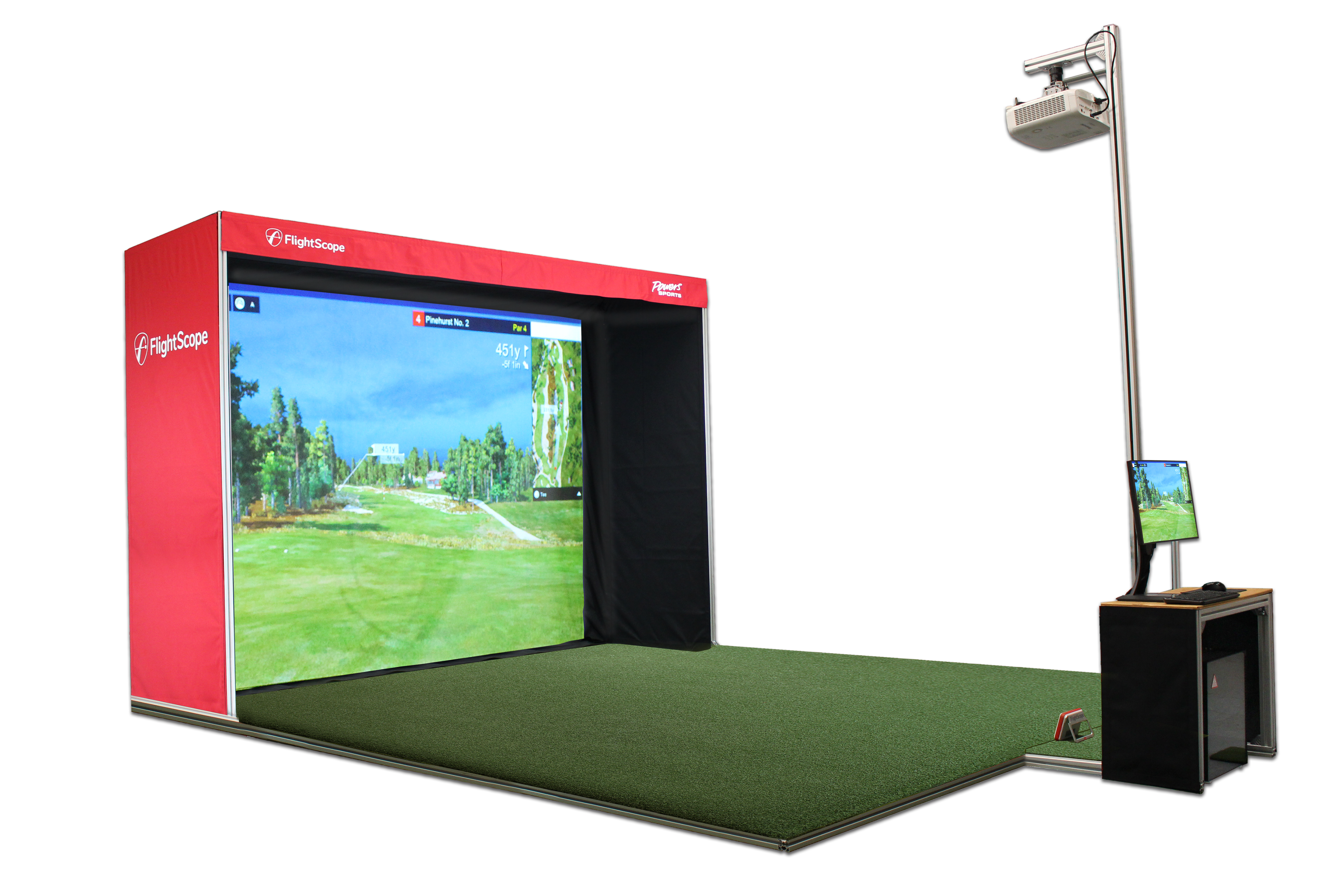 Flightscope Simulator Dimensions Powers Sports Flightscope Simulator – Golf Enclosures by Powers Sports LLC